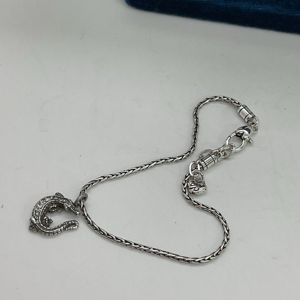 Brighton Silver Plated Bracelet with Alligator Charm